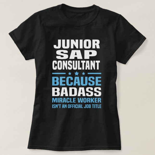 Junior SAP Consultant T-Shirt (Design Front)