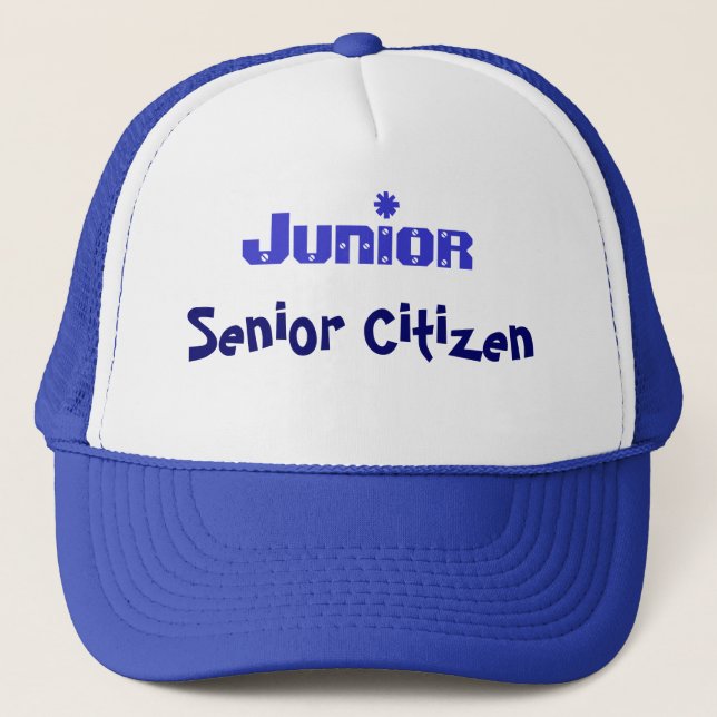Junior Senior Citizen Trucker Hat (Front)
