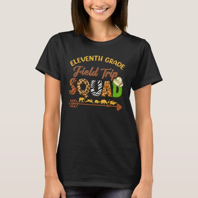 Junior Students School Zoo Field Trip Squad Matchi T-Shirt (Front)