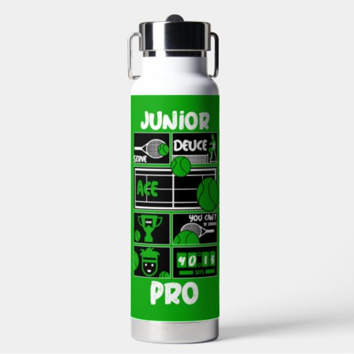 Junior Tennis Player T_Shirt    Water Bottle