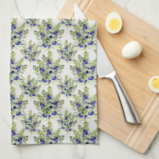 Juniper berry pattern kitchen towel