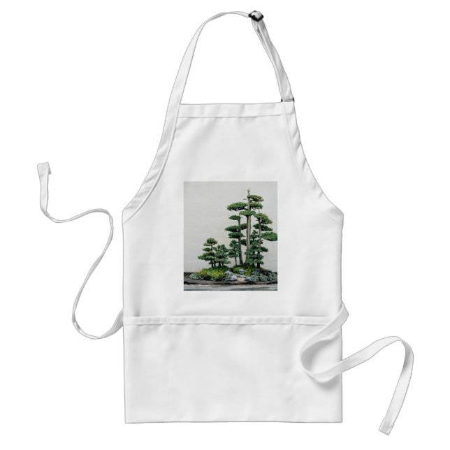 Juniper Bonsai Forest Adult Apron (Front)