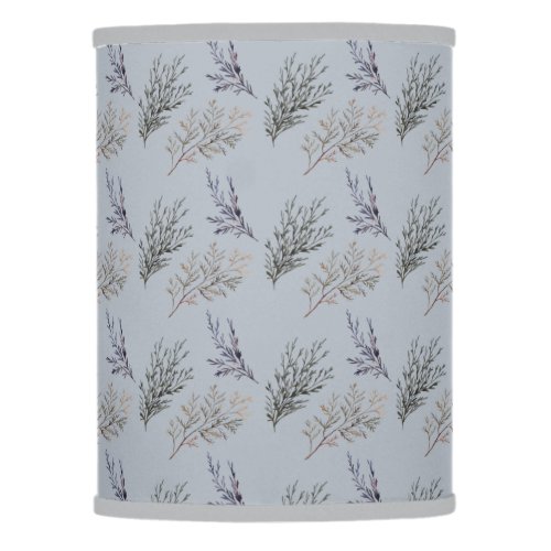 Juniper Leaves on Blue Gray  Lamp Shade