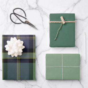 Juniper & Mint Wrapping Paper Flat Sheet Set of 3