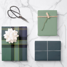 Juniper & Spruc Wrapping Paper Flat Sheet Set of 3