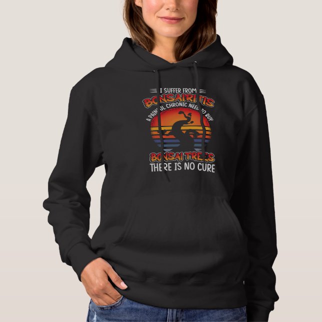 Juniper Tree Gardening Plants Bonsai Tree Hoodie (Front)