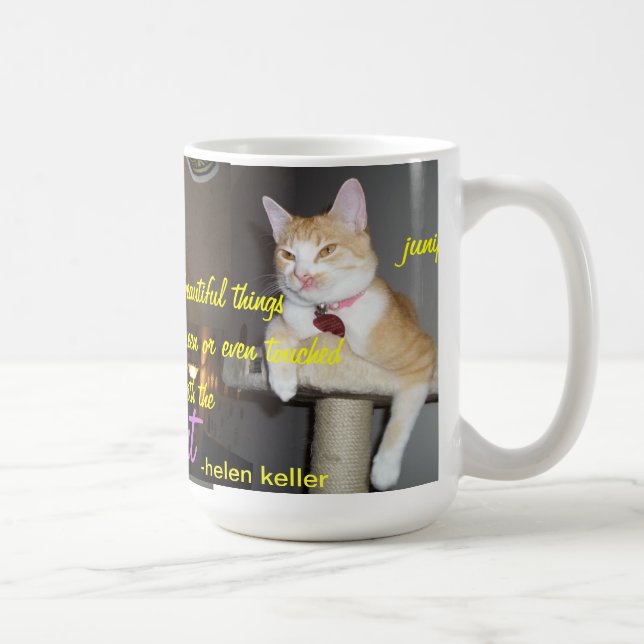 Junipurr helen keller quote mug with multiple pics (Right)