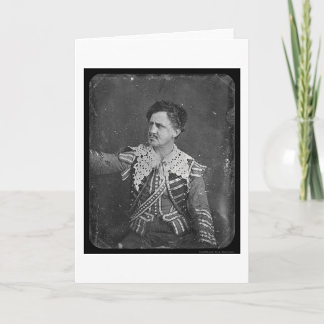 Junius Booth Daguerreotype 1850 Card (Front)