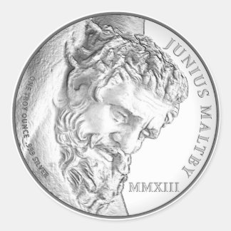 Junius Maltby Channel Classic Round Sticker