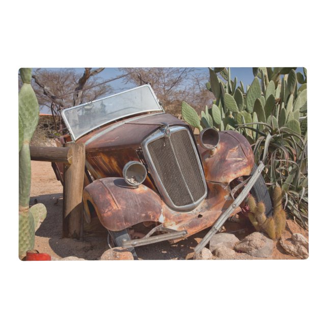 Junk car placemat (Back)