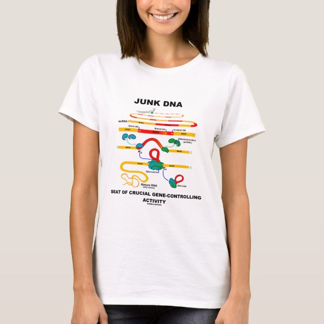 Junk DNA Seat Of Crucial Gene-Controlling Activity T-Shirt (Front)