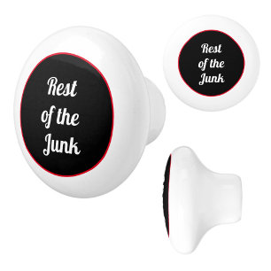 Junk Drawer Rest of the Junk Ceramic Knob