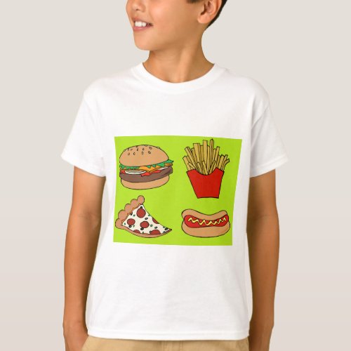 Junk food design T_Shirt
