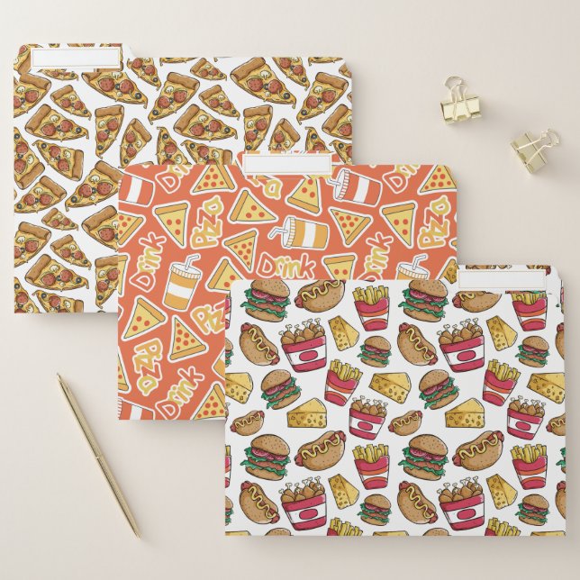 Junk Food file folder set (Set)