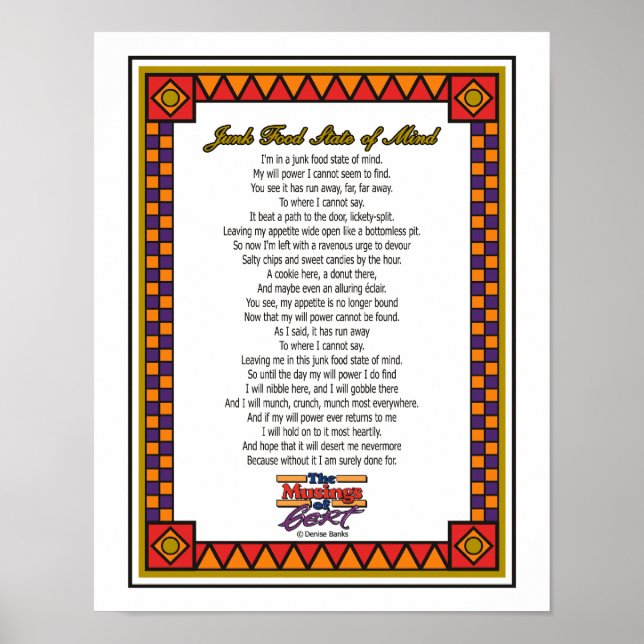 Junk Food State of Mind Poster (Front)