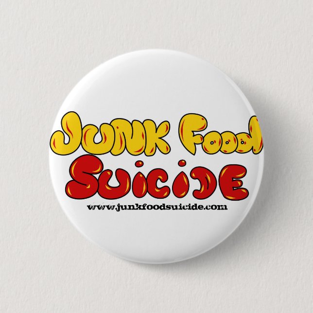Junk Food Suicide Logo Pin (Front)