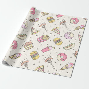 Junk Food Wrapping Paper