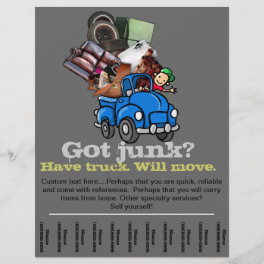 Junk & Garbage Removal Business adverting flyer