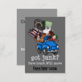 Junk Hauling Removal business template Business Card (Front/Back)