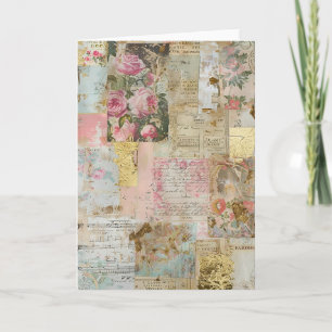 Junk Journal Blank  Card