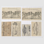 Junk Journal Elements Decoupage Paper