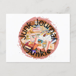 "Junk Journal Junkie" Business Postcard