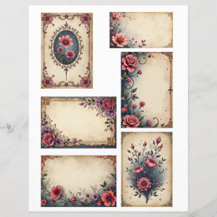 Junk Journal Scrapbook Paper Ephemera Tags
