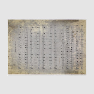 Junk Journal Water Damaged Grunge Jingle Bells Tissue Paper