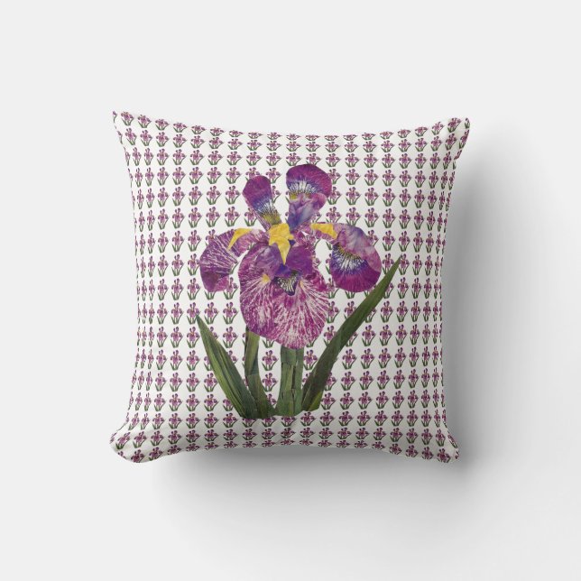 Junk Mail Iris Pillow (Front)