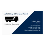 Hauling Junk Removal Business Cards | Zazzle