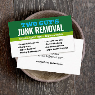 Junk Removal Business Card