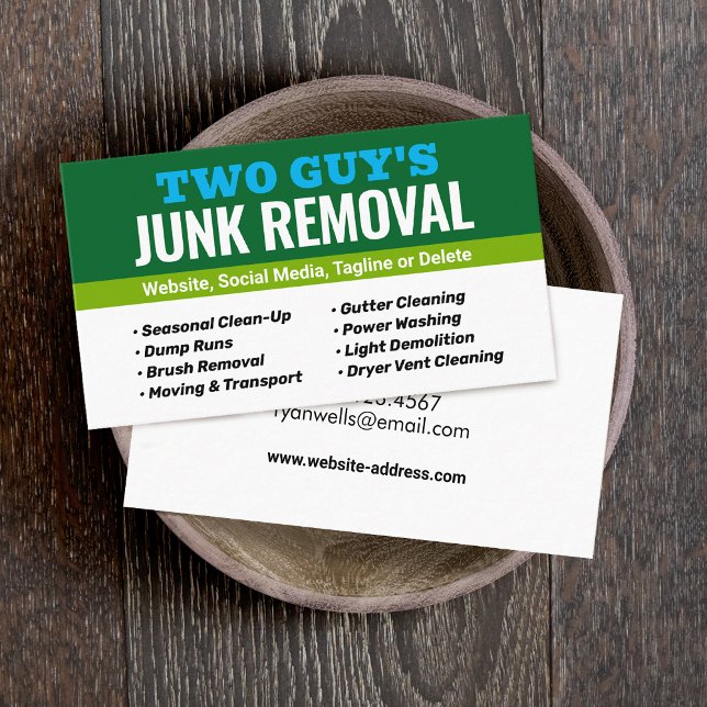 Junk Removal Business Card (Creator Uploaded)