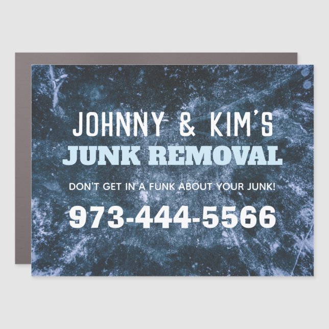 Junk Removal Car Magnet (Front)
