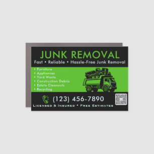 Junk Removal Car Magnet - Custom Residential Truck