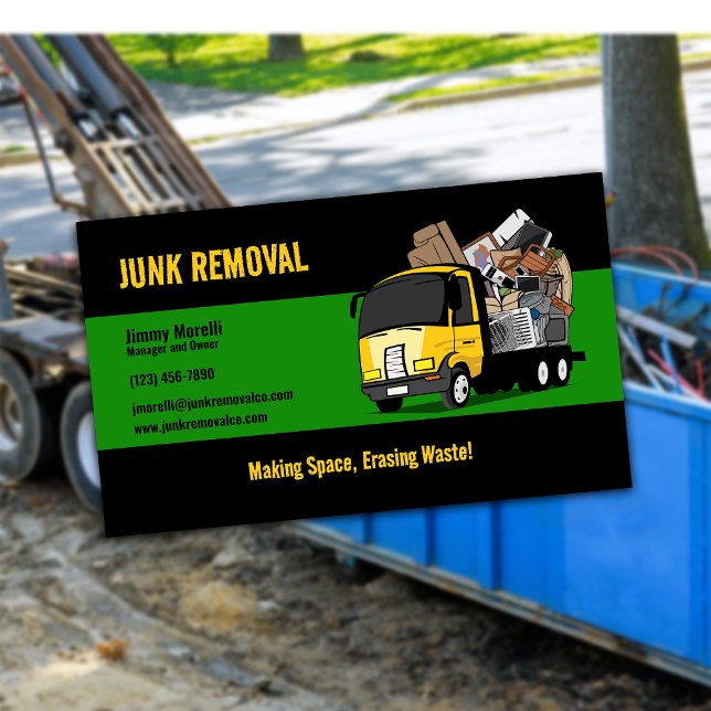 Junk Removal Company Business Card (Creator Uploaded)