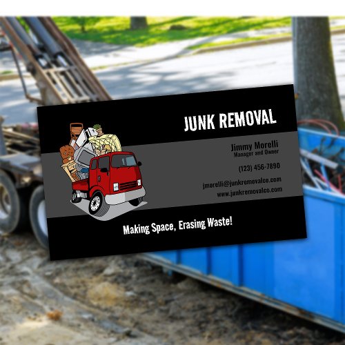 Junk Removal Company Business Card