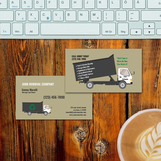 Junk Removal Company Business Card (Creator Uploaded)
