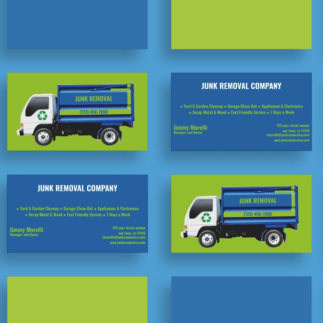 Junk Removal Company Business Card (Creator Uploaded)