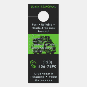 Junk Removal Door Hanger - Custom Residential