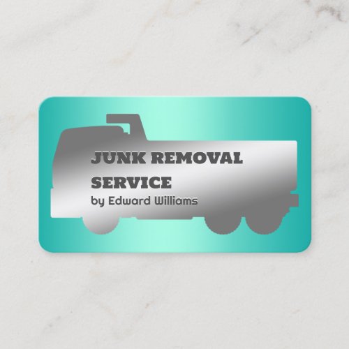 Junk Removal Dump Truck Business Card