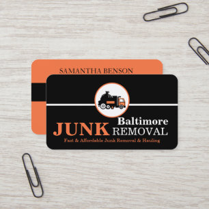 Junk Removal & Hauling Business Card