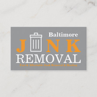 Junk Removal & Hauling Business Card