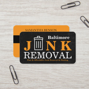 Junk Removal & Hauling Business Card