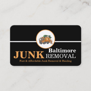 Junk Removal & Hauling Business Card