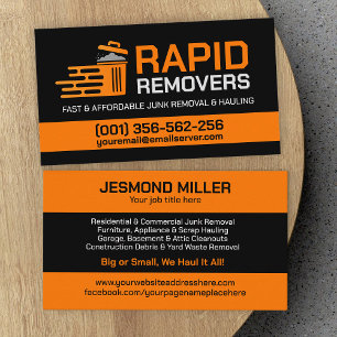 Junk Removal & Hauling Business Card