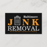 Junk Removal &amp; Hauling Business Card