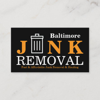Junk Removal & Hauling Business Card