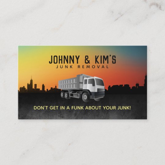 Junk Removal Slogans Business Cards