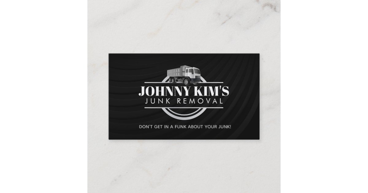 Junk Removal Slogans Business Cards Zazzle