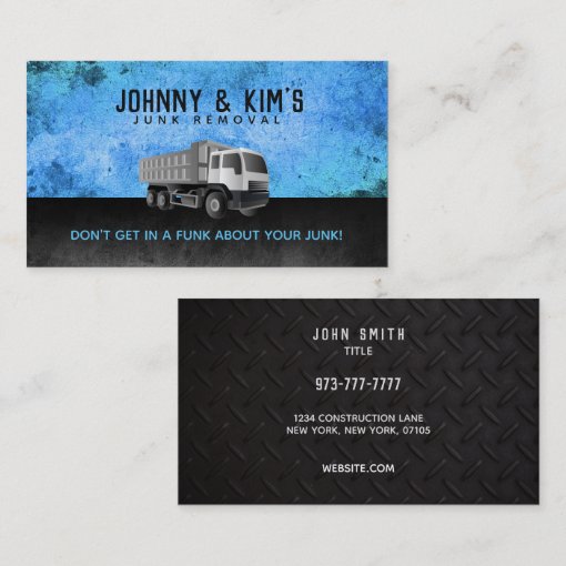 Junk Removal Slogans Business Cards Zazzle
